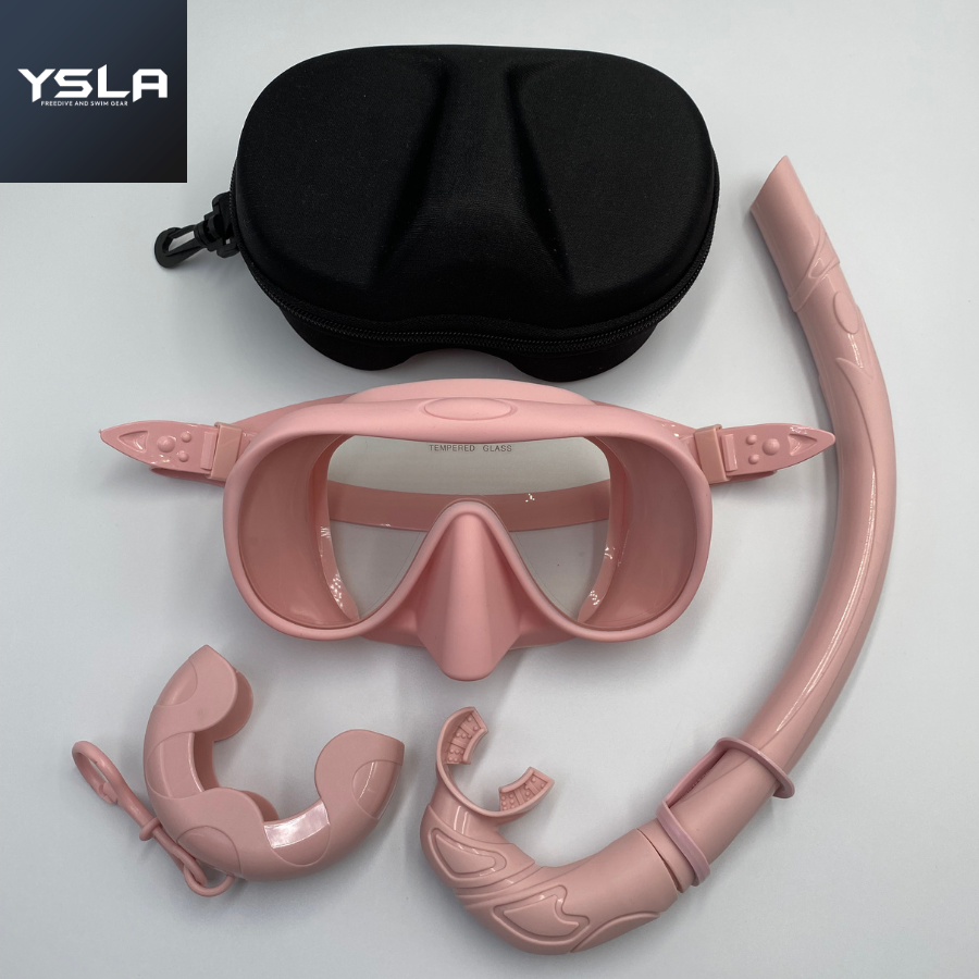 Frameless Tempered Glass Freediving Mask for Inventory Purposes