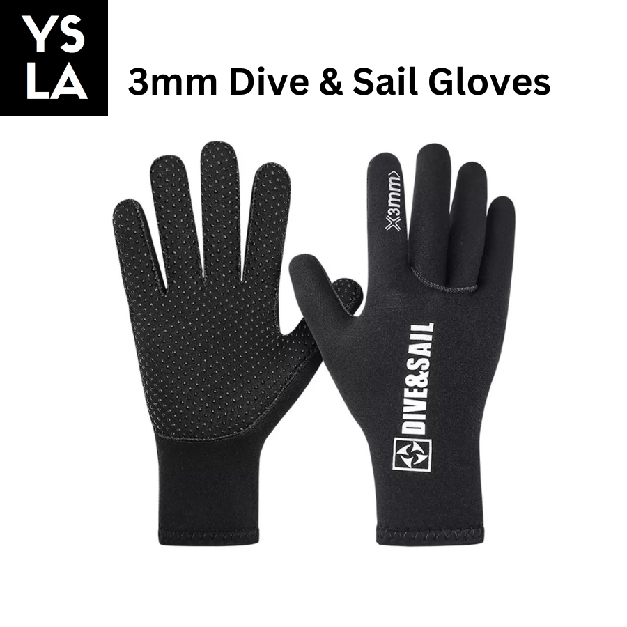 Dive & Sail 3mm Diving Gloves for Men Women Warm Scratch-proof Anti Slip Flexible Hand Protection