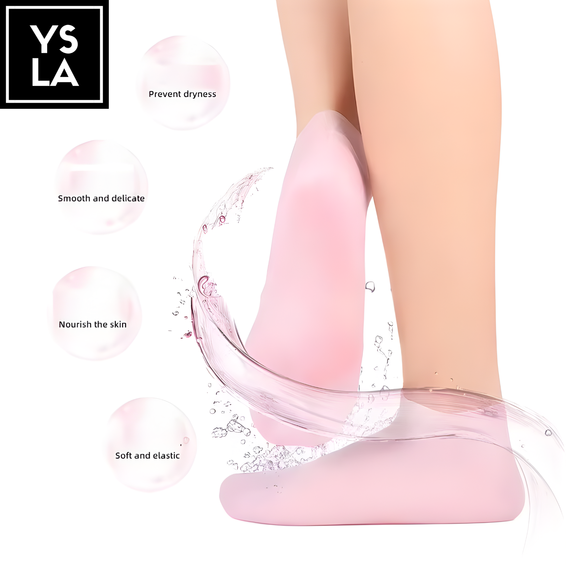 Mermaid Silicone Socks for Exfoliating & Preventing Cracking