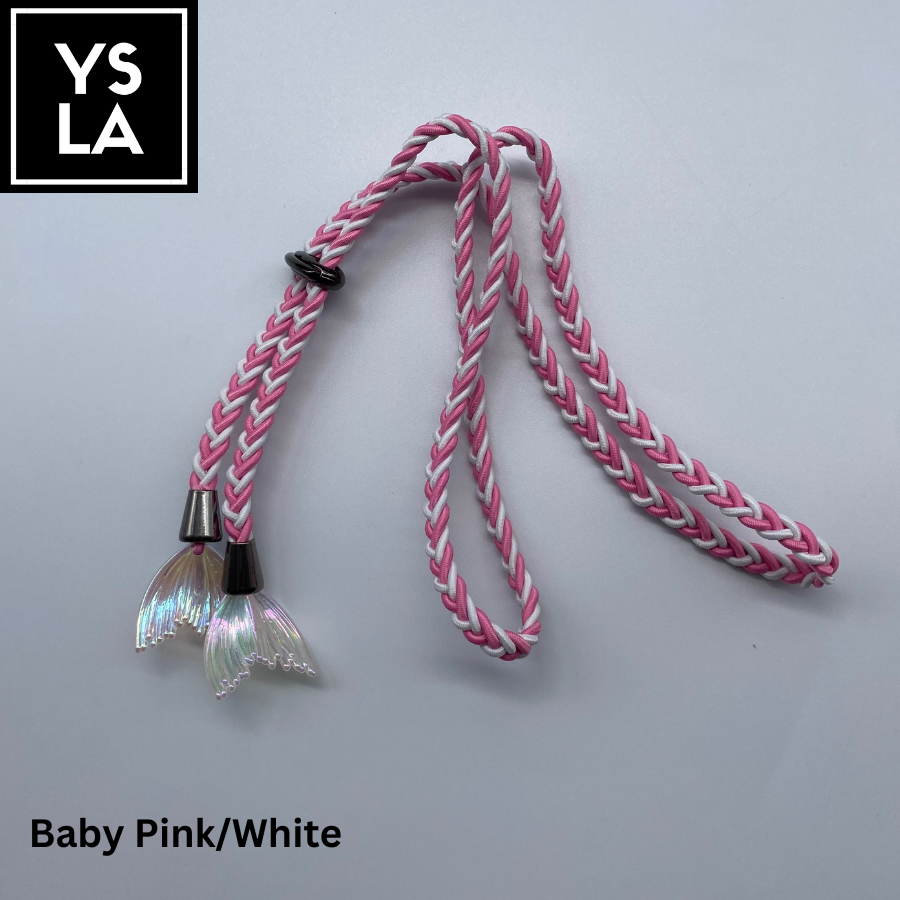 Braided Strap with Mermaid tail Dual Color Custom Diving Mask strap