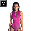 Trudive Seaglam 2mm Pink Bling Sleeveless Front-Zip Wetsuit