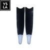 70cm Pure Carbon Long Blade Leaderfins with White and Black Foot Pocket