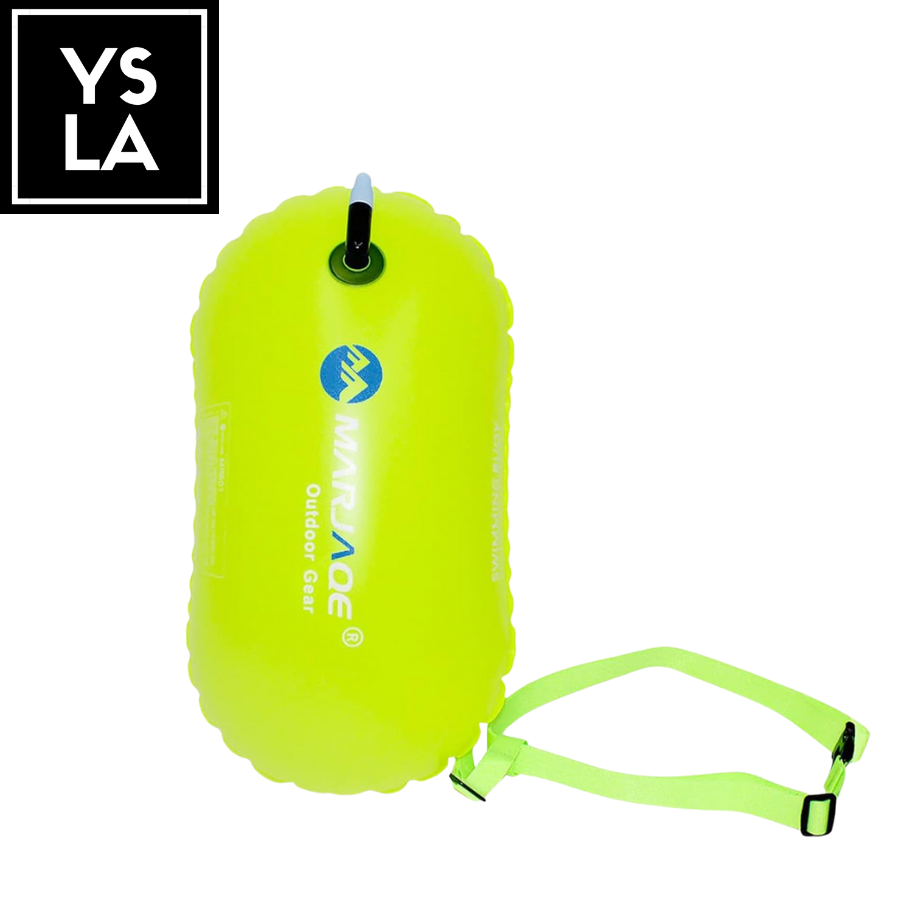 Marjaque Inflatable Open Water Buoy Air Dry Device Buoy Tow Float for Triathlon Swimming Highly Visible