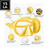 Frameless Tempered Glass Freediving Mask for Inventory Purposes
