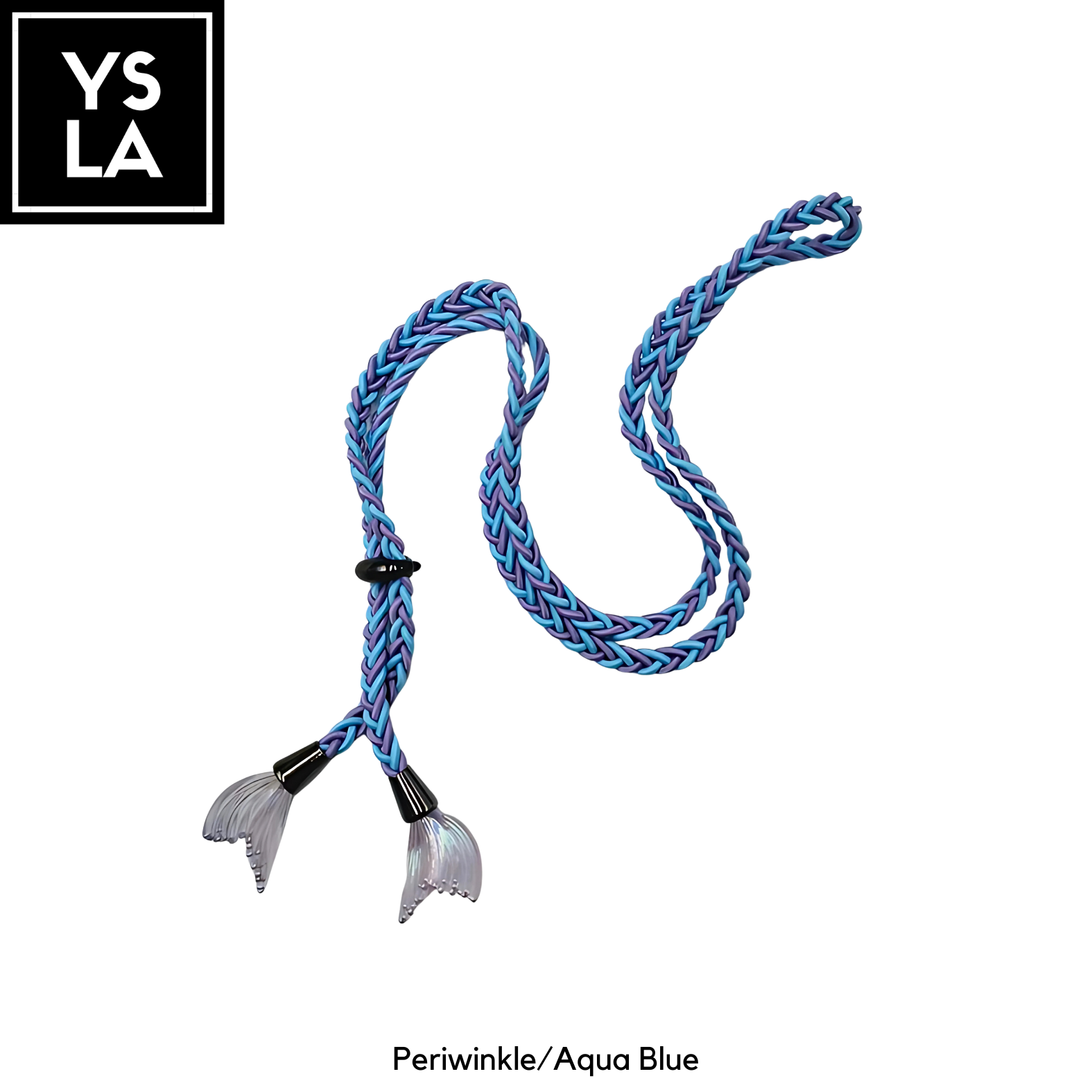 Braided Dual-Color Custom Diving Mask Strap with Mermaid Tail