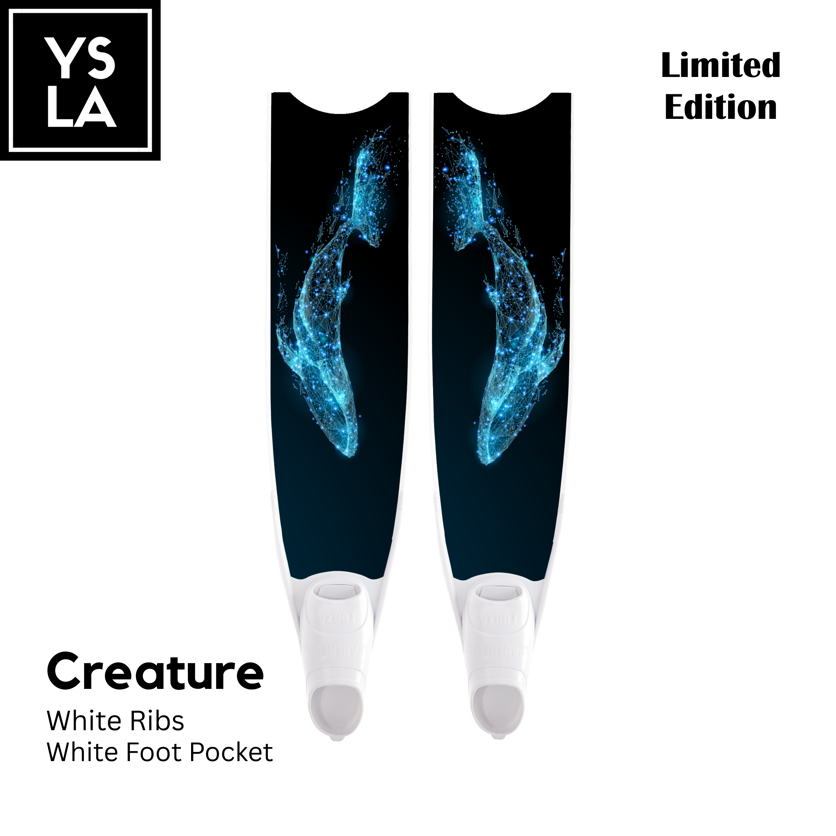 Leaderfins Pure Carbon Long Fins with Forza Foot Pocket