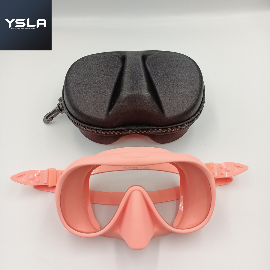 Frameless Tempered Glass Freediving Mask for Inventory Purposes