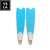Wave Colored Long Freediving Fins White Foot Pocket