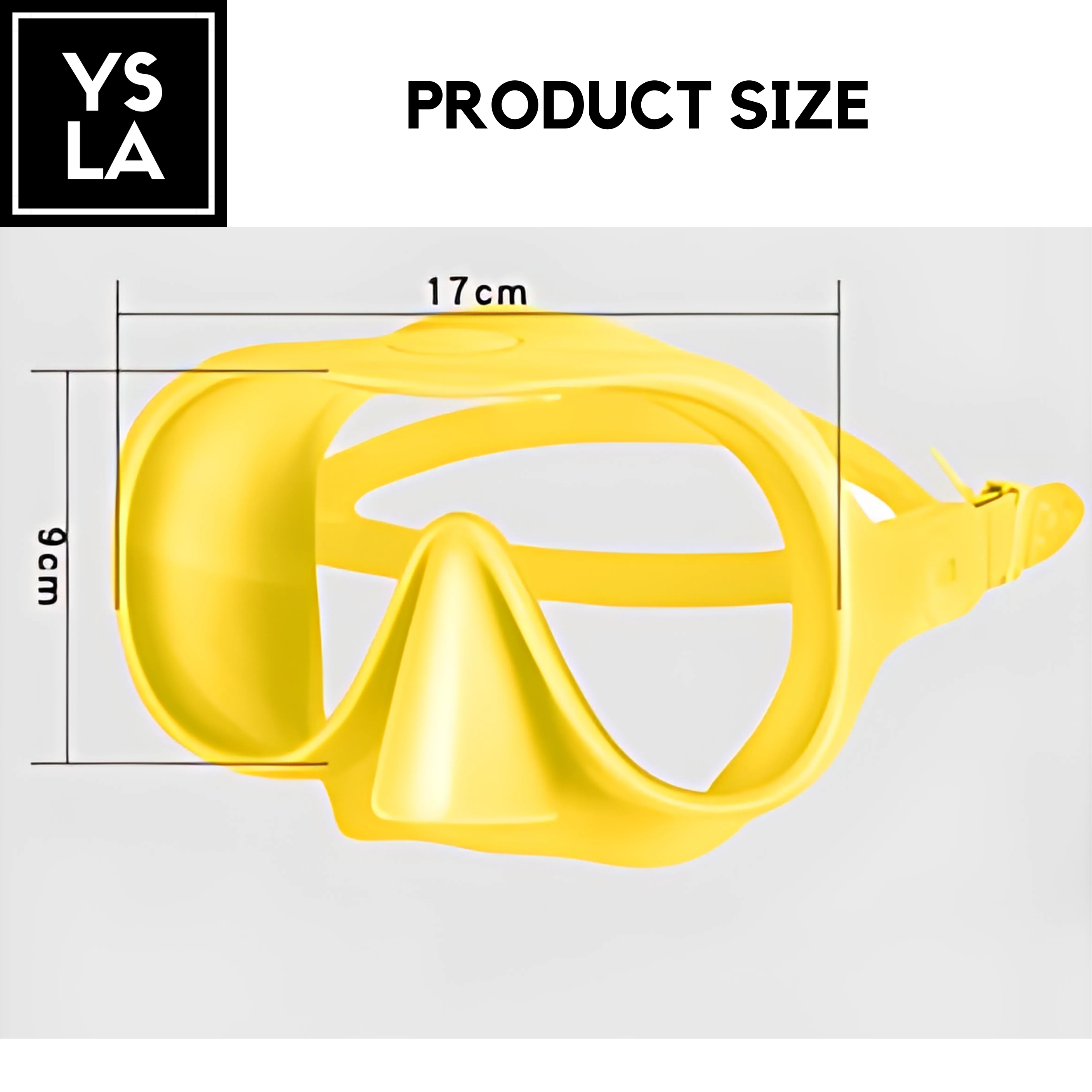 Frameless Tempered Glass Freediving Mask for Inventory Purposes