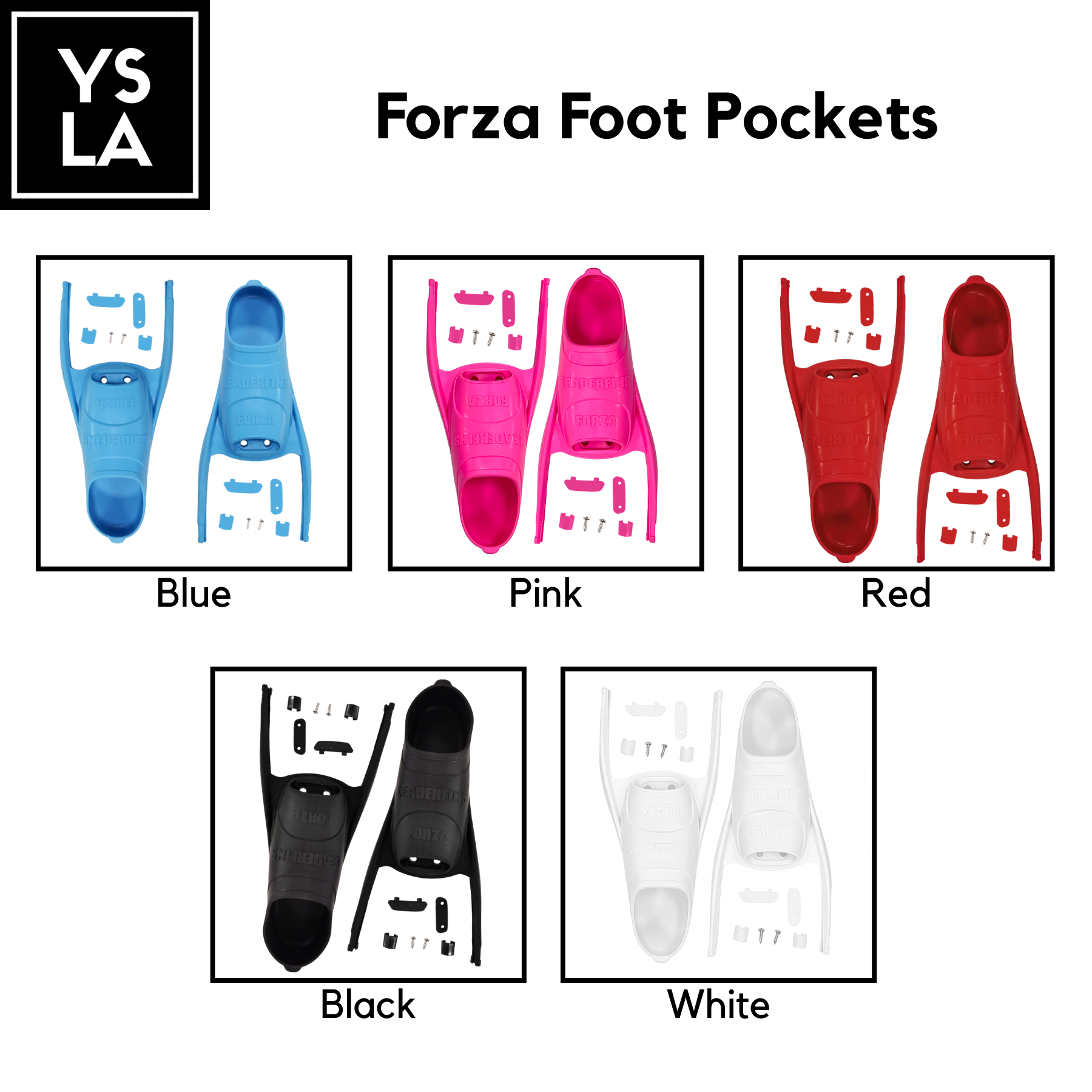 Forza Foot Pockets with Assembly Clips