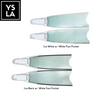 70cm Fiber Glass Long Blade Leaderfins with White and Black Foot Pockets