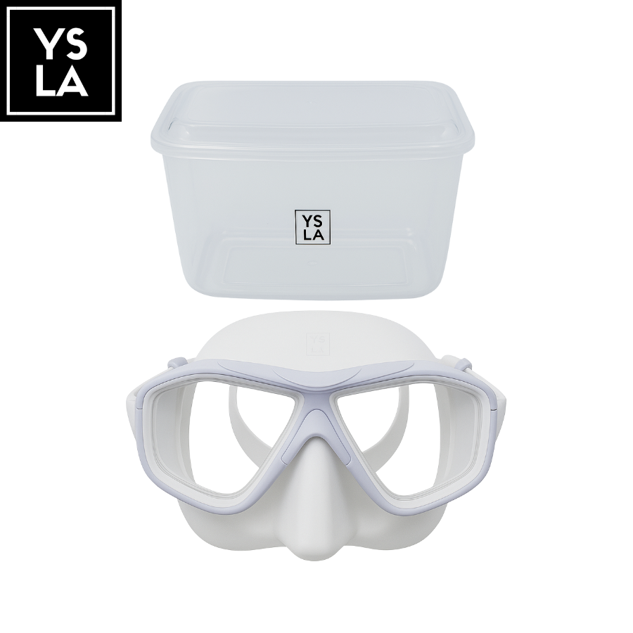 Wave Polycarbonate Lens Low Volume Anti-Fog Silicone Diving Mask with Eva Box