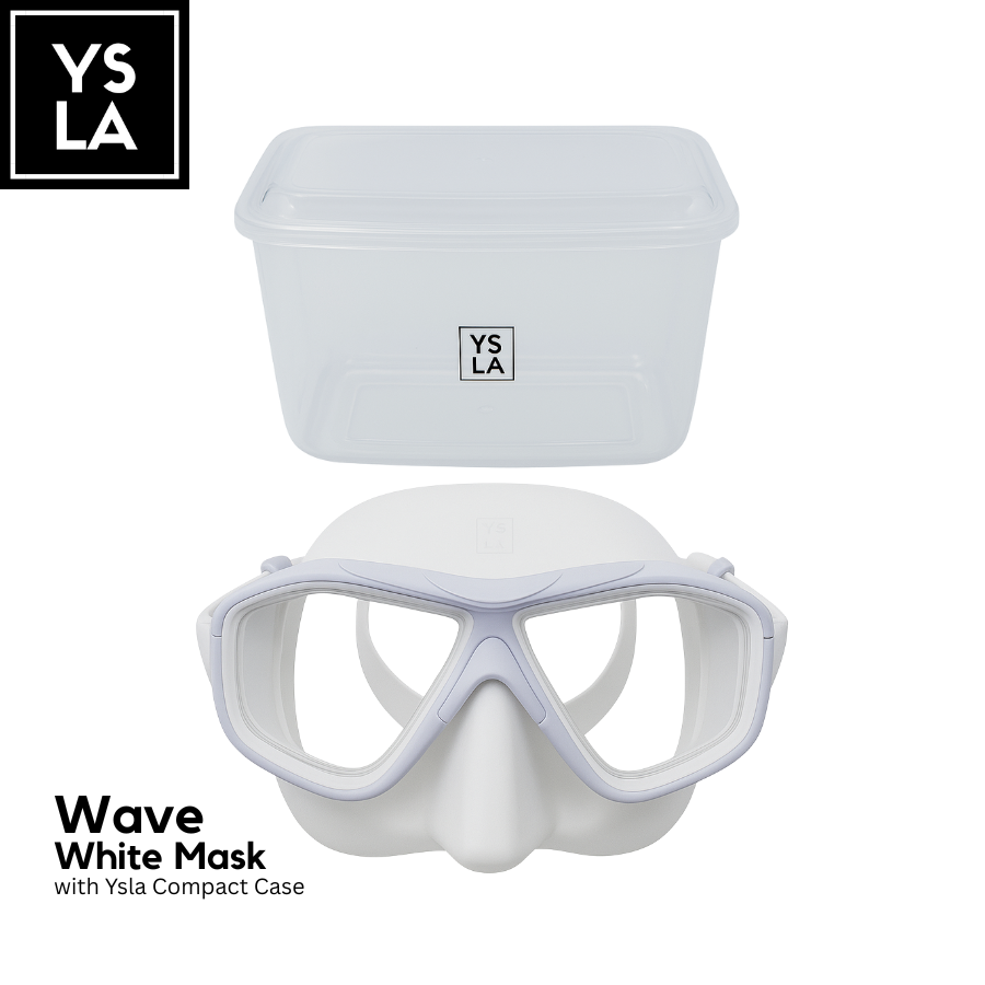 Wave Polycarbonate Lens Low Volume Anti-Fog Silicone Diving Mask with Eva Box