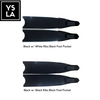 70cm Pure Carbon Long Blade Leaderfins with White and Black Foot Pocket