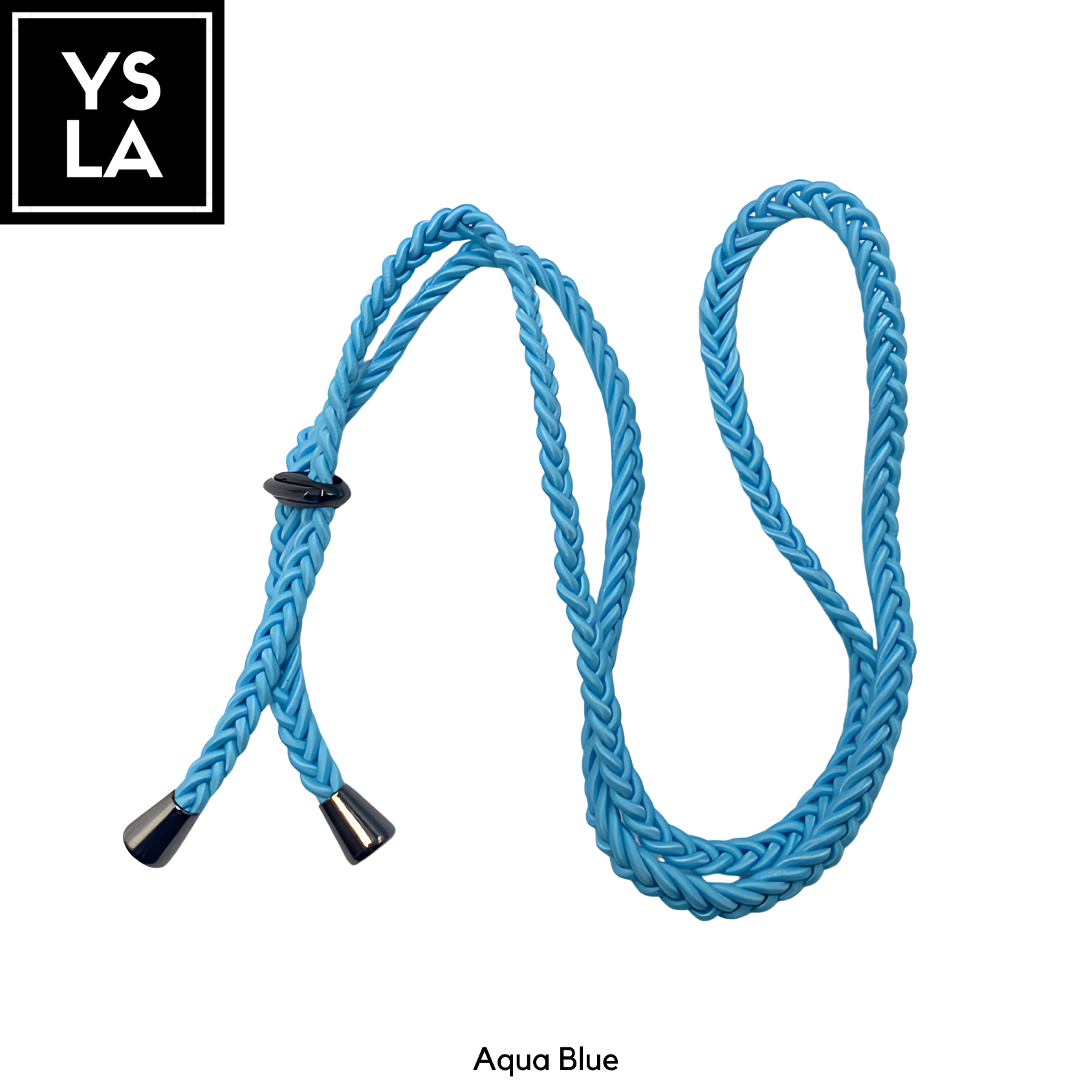 Braided Single-Color Custom Diving Mask Strap with Basic Metallic Stopper