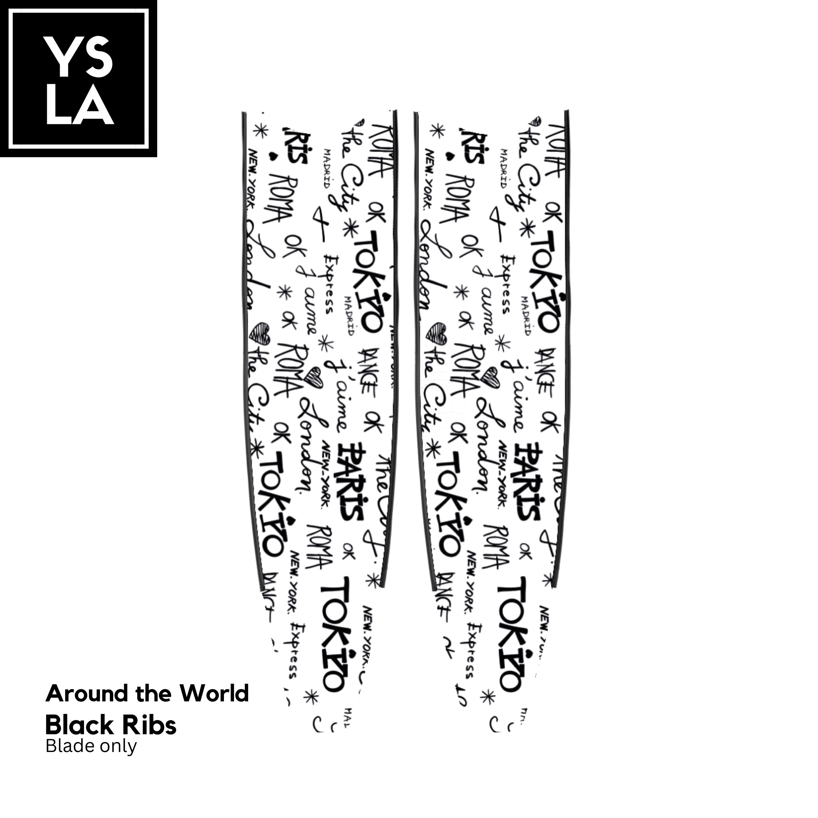 80cm Pure Carbon Long Blade only Leaderfins