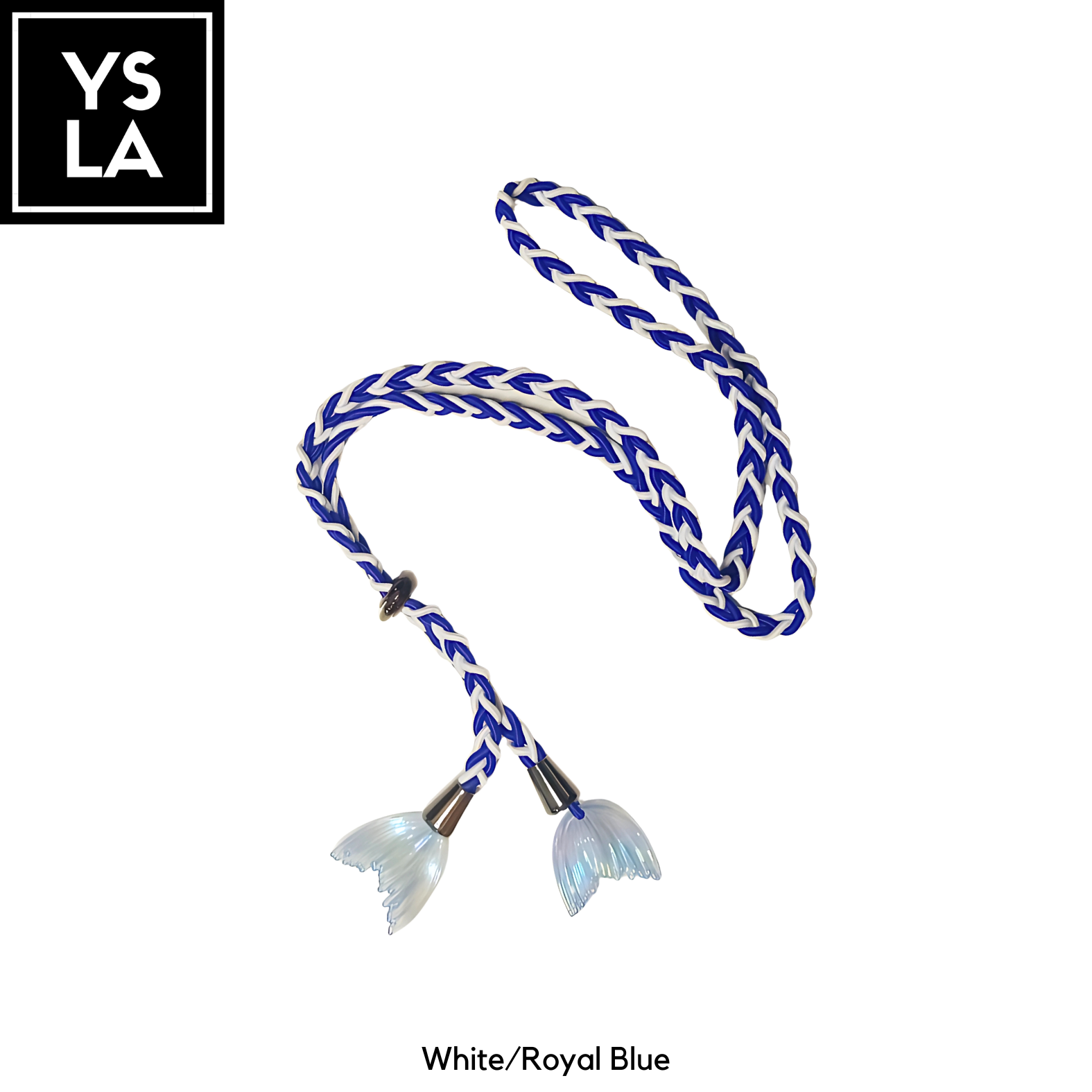 Braided Dual-Color Custom Diving Mask Strap with Mermaid Tail