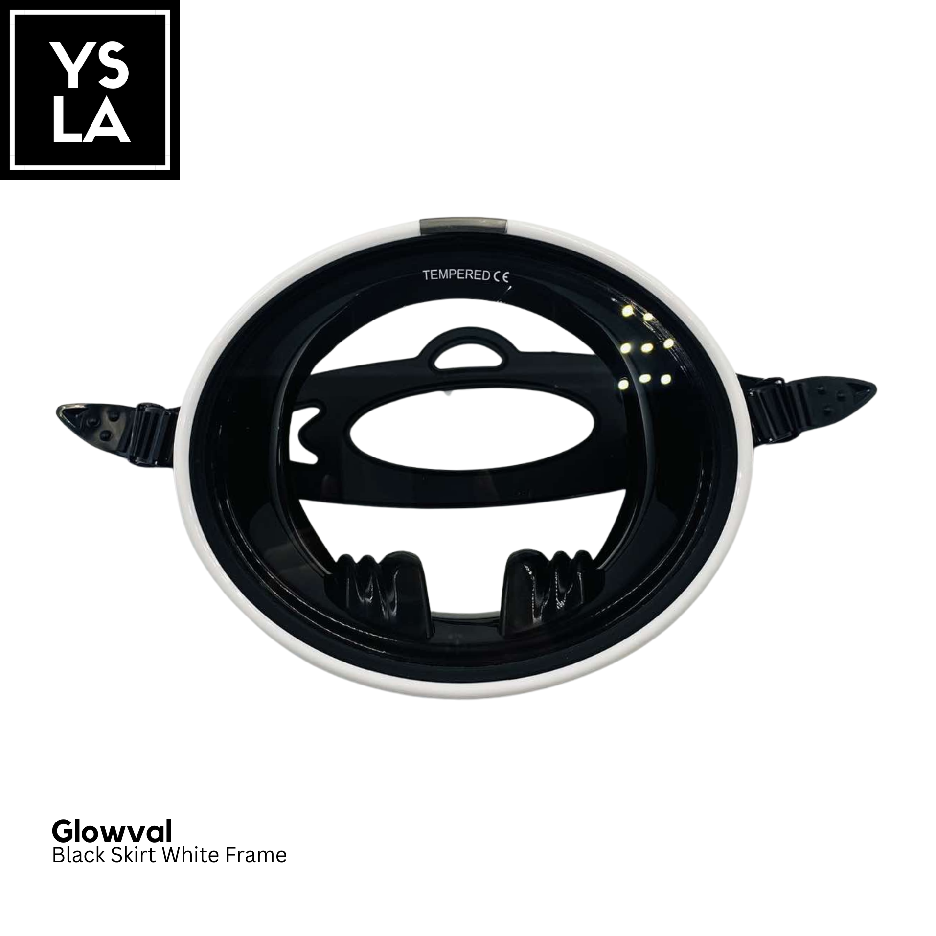 Glowval Diving Oval Mask for Freediving Medium Volume Mask only