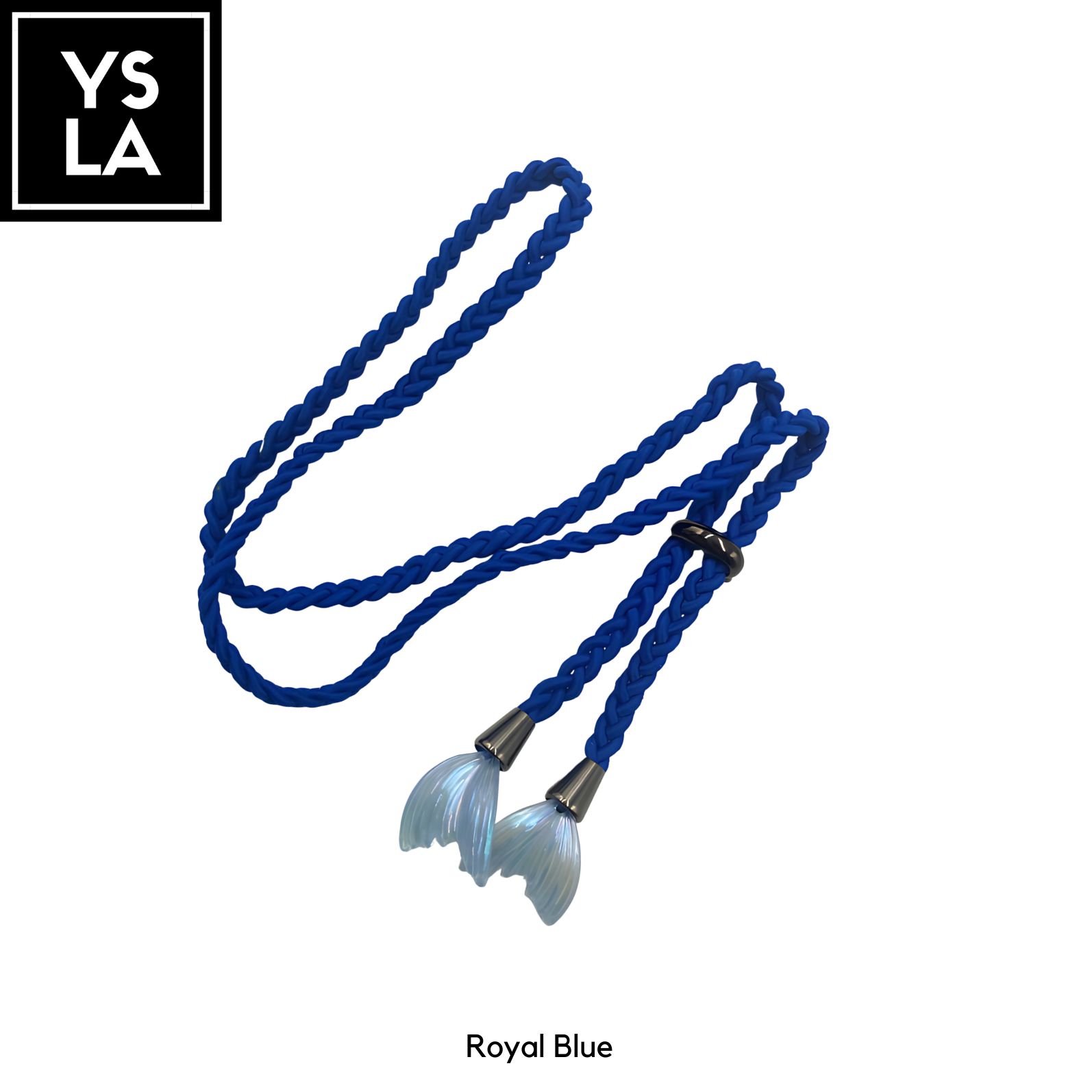 Braided Single-Color Custom Diving Mask Strap with Mermaid Tail