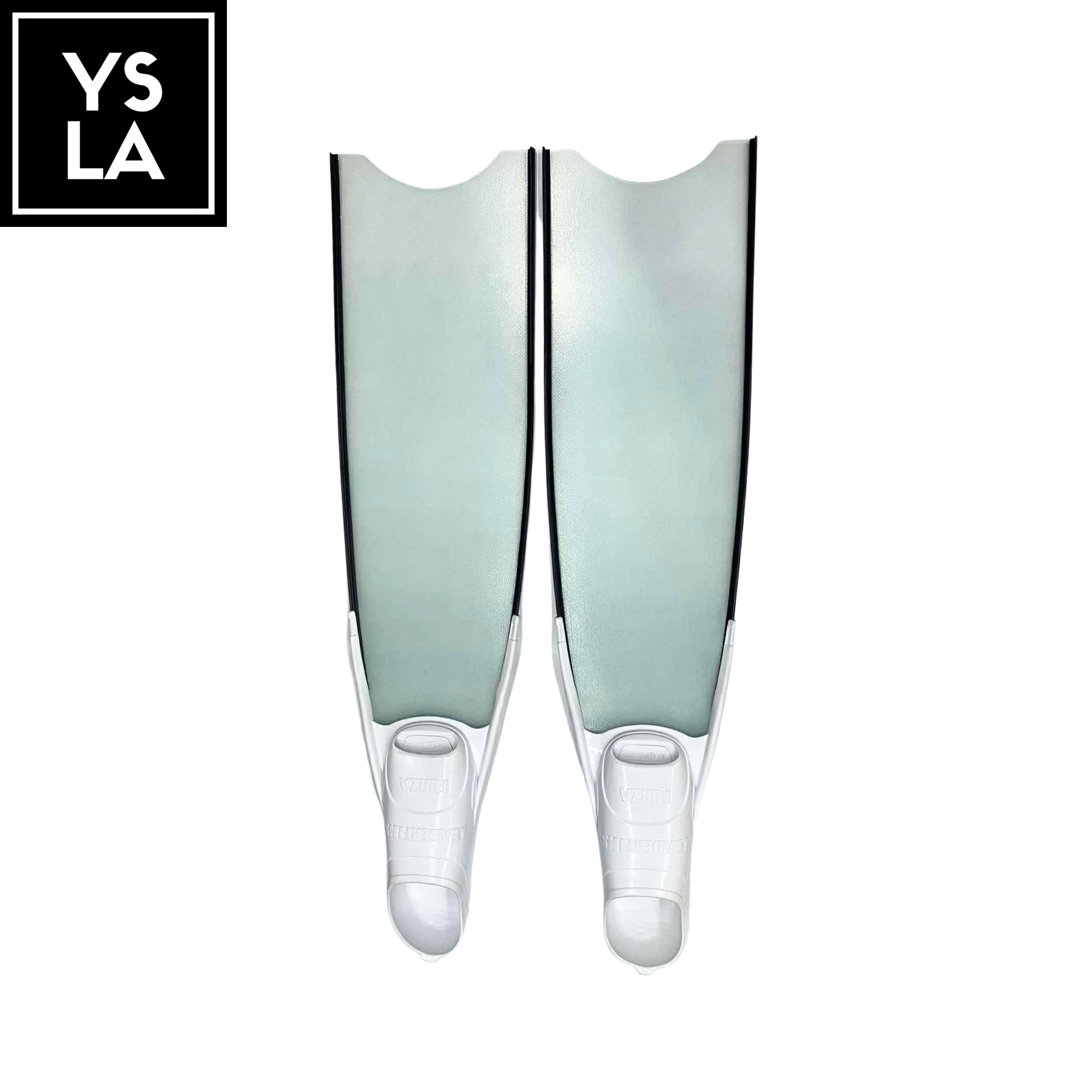 70cm Fiber Glass Long Blade Leaderfins with White and Black Foot Pockets