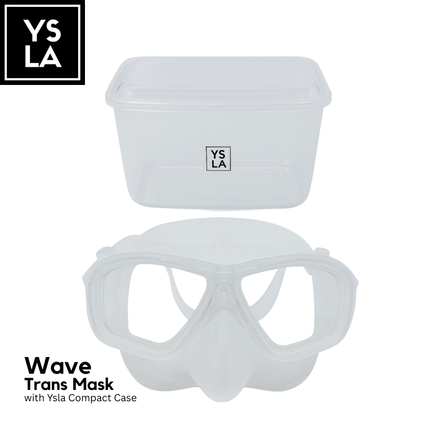 Wave Polycarbonate Lens Low Volume Anti-Fog Silicone Diving Mask with Eva Box