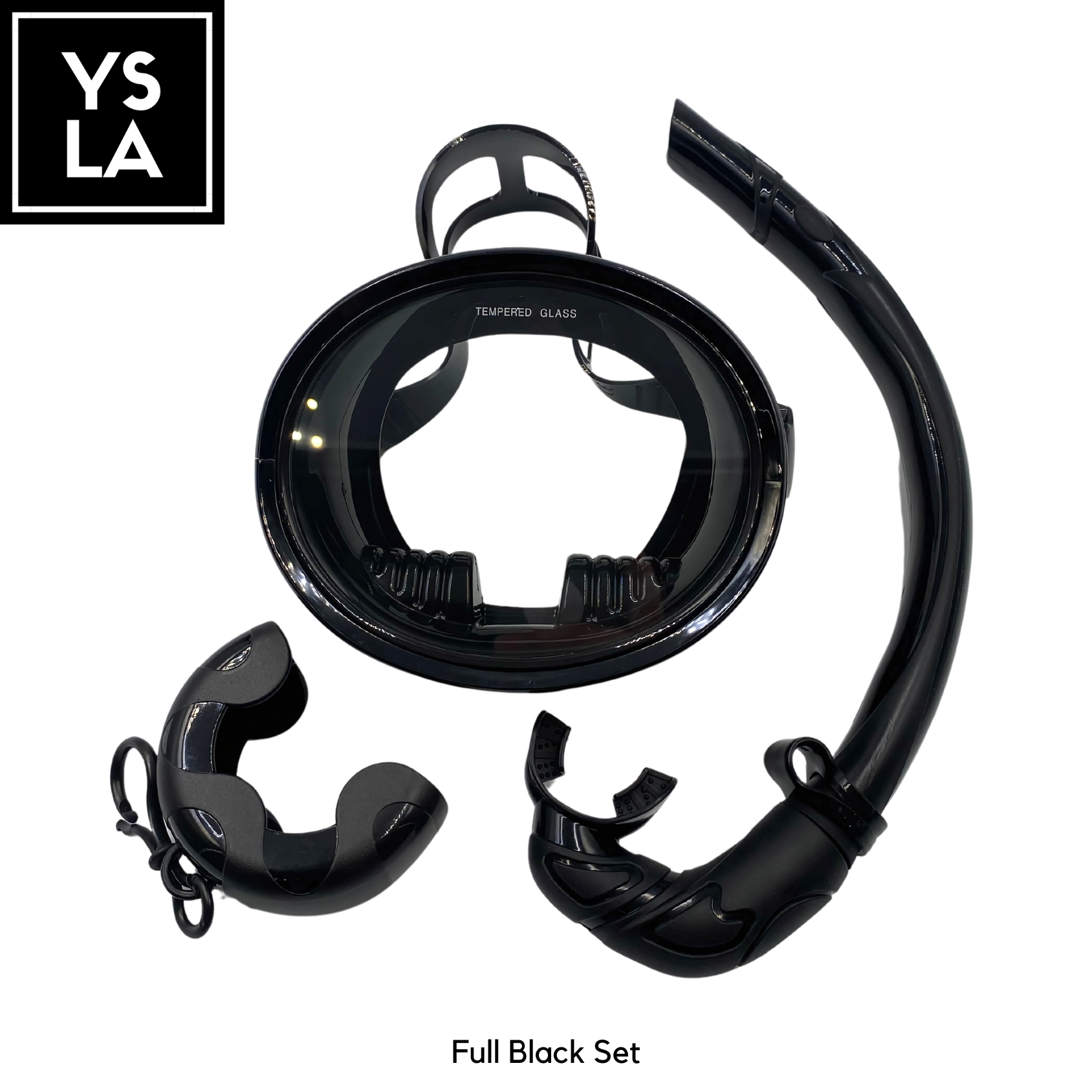 Ysla Tamago Oval Spearfishing Freediving Medium Volume Mask Set