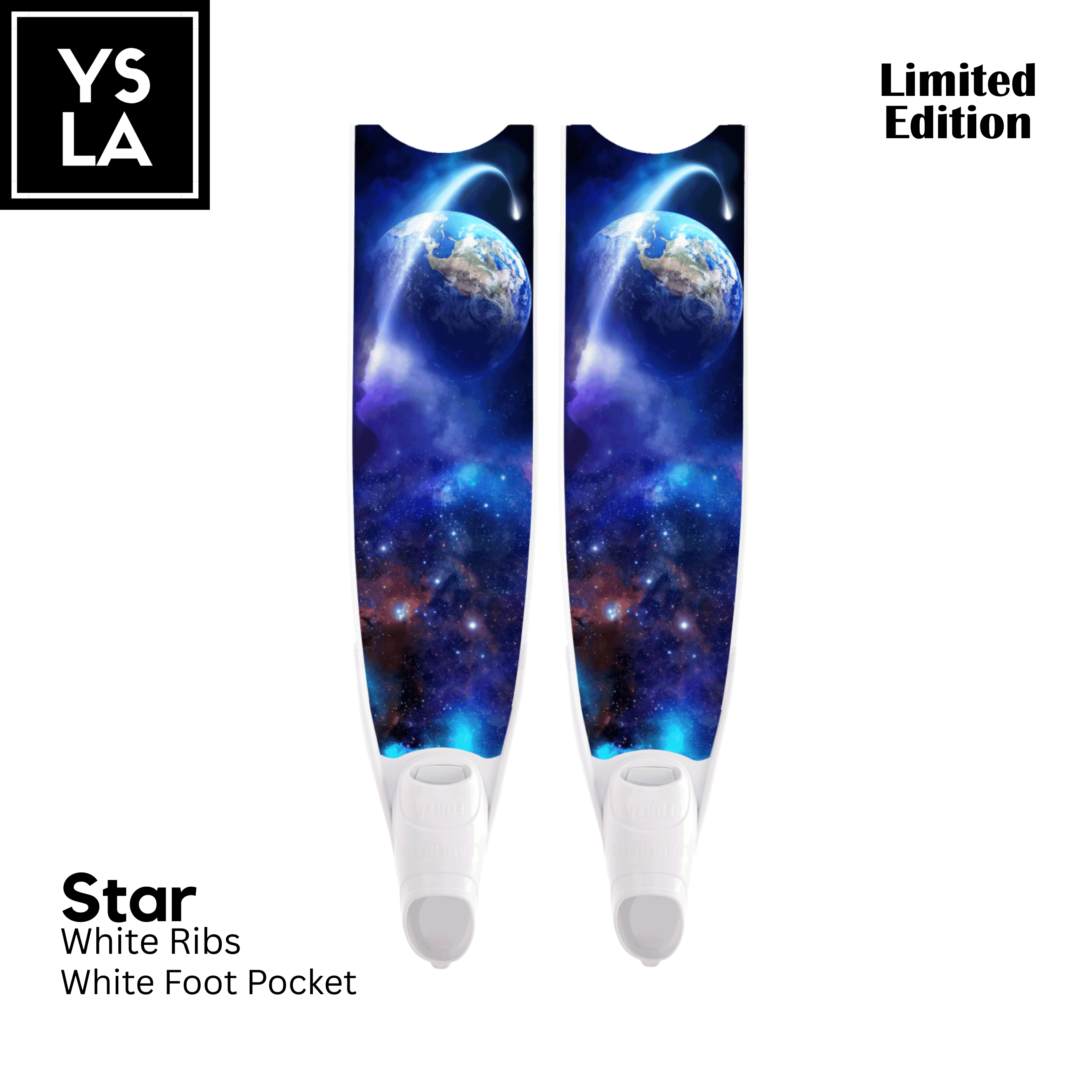 Leaderfins Pure Carbon Long Fins with Long Span Foot Pocket