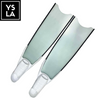 70cm Fiber Glass Long Blade Leaderfins with White and Black Foot Pockets