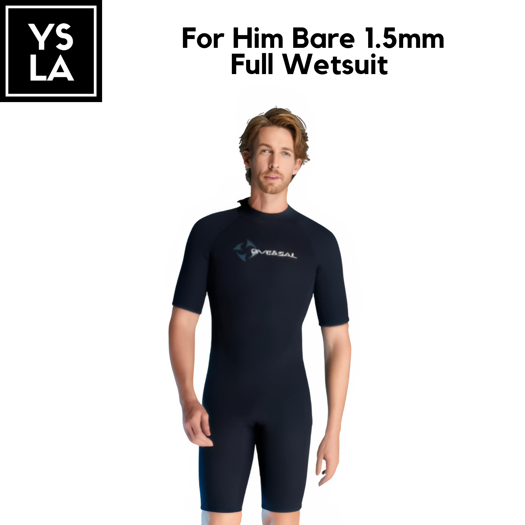 For Him Bare 1.5mm Full Wetsuit in Short sleeves and short pants For Men Male