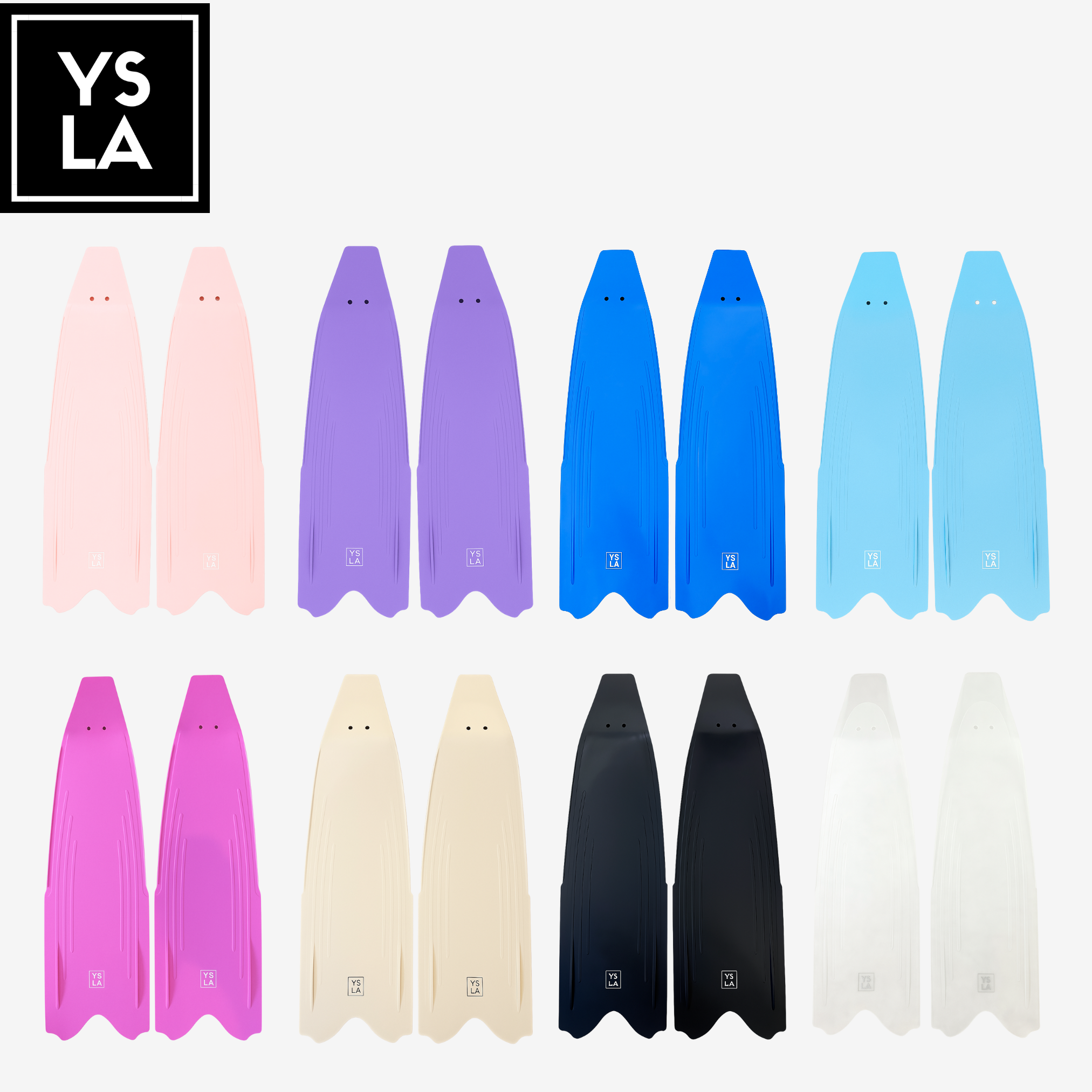 Ysla Wave Plastic Long Fin Blades only for Freediving