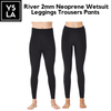 River Neoprene Wetsuit Leggings Trousers Pants 2mm for Freedive Surfing