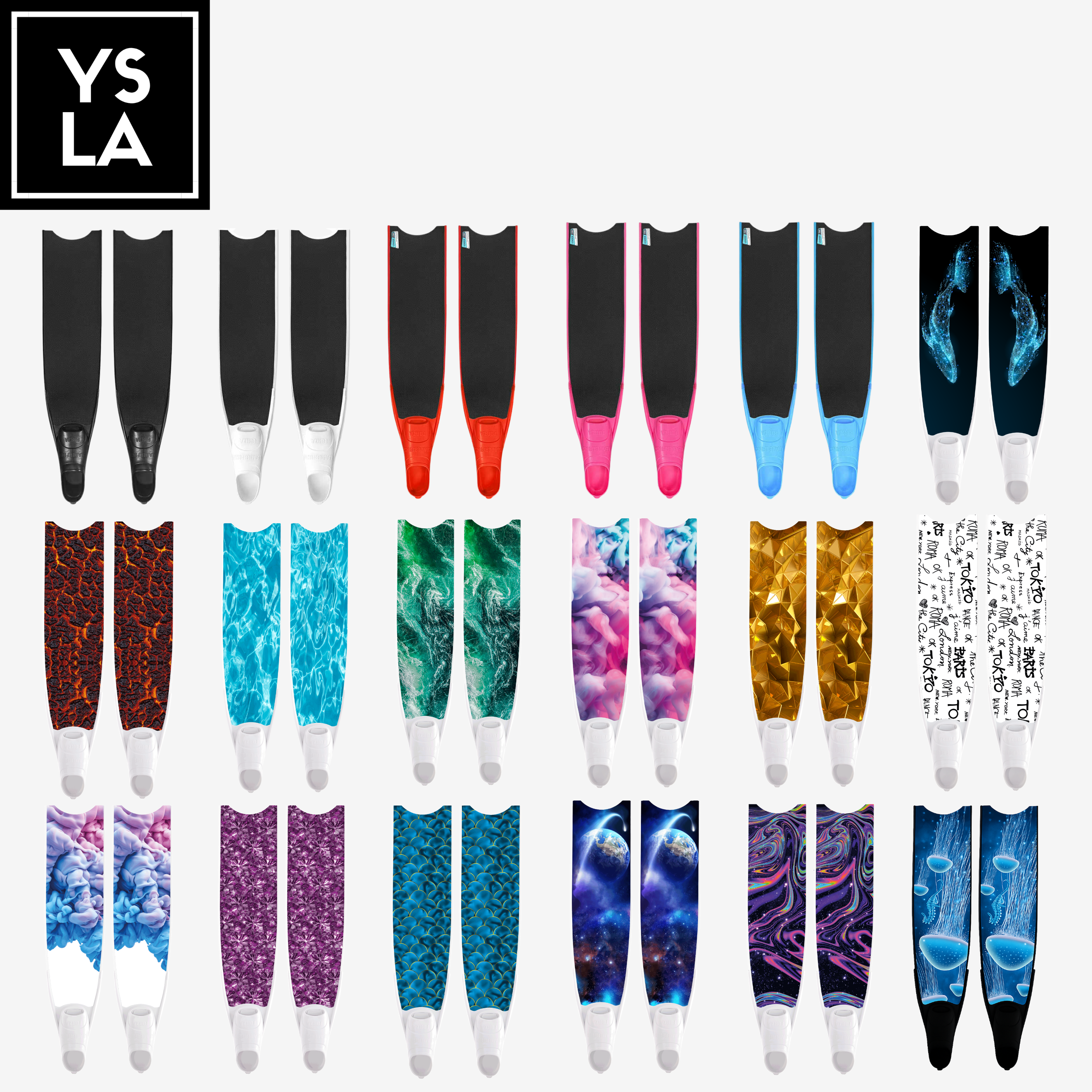 Leaderfins Pure Carbon Long Fins with Long Span Foot Pocket