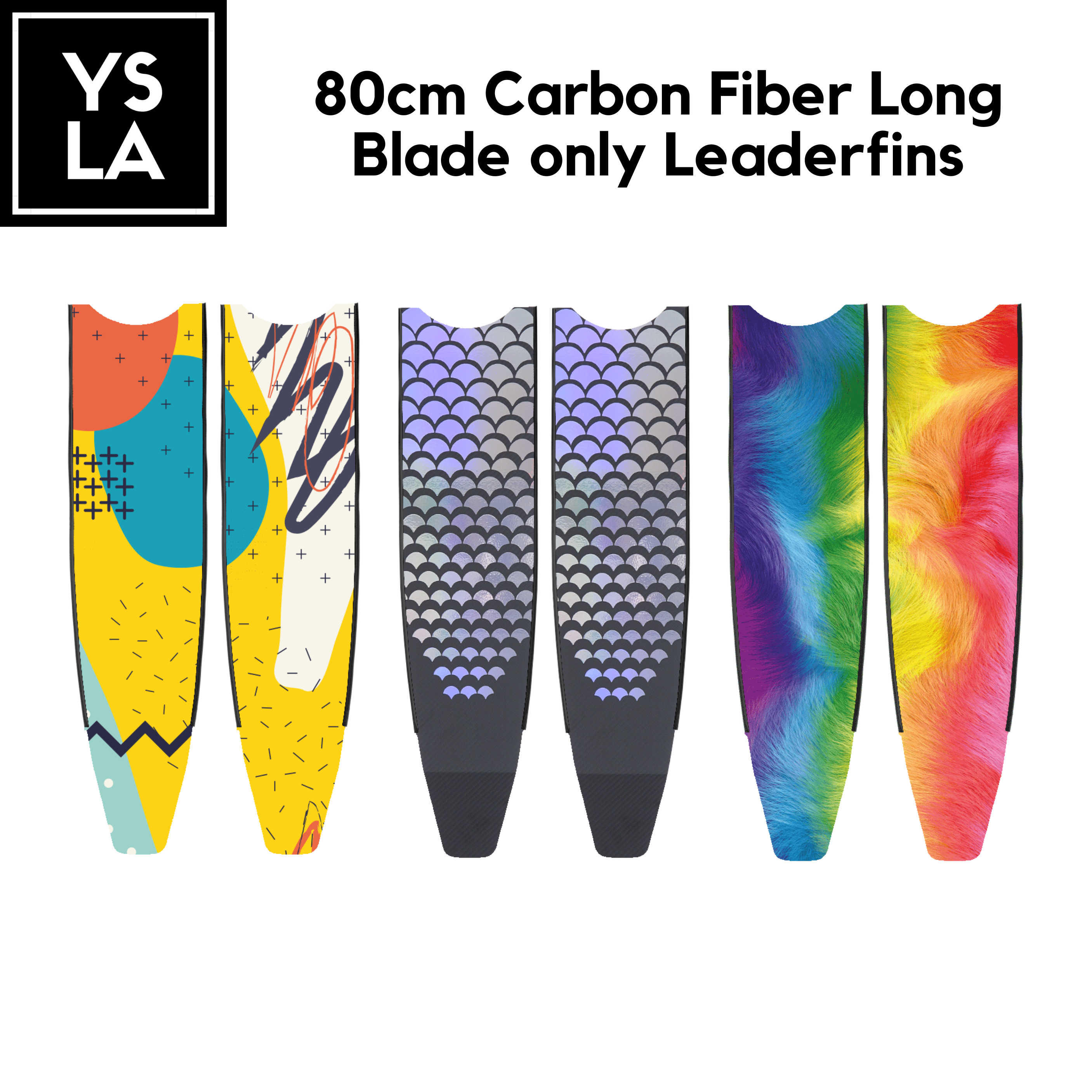 80cm Carbon Fiber Long Blade only Leaderfins