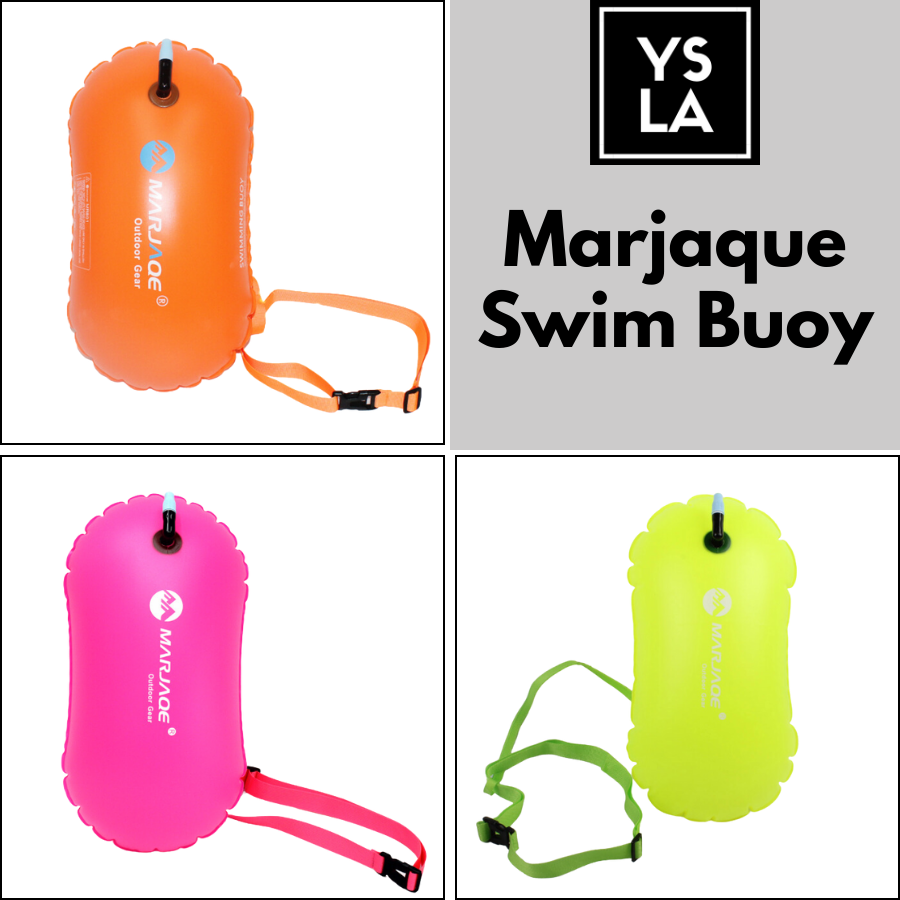 Marjaque Inflatable Open Water Buoy Air Dry Device Buoy Tow Float for Triathlon Swimming Highly Visible