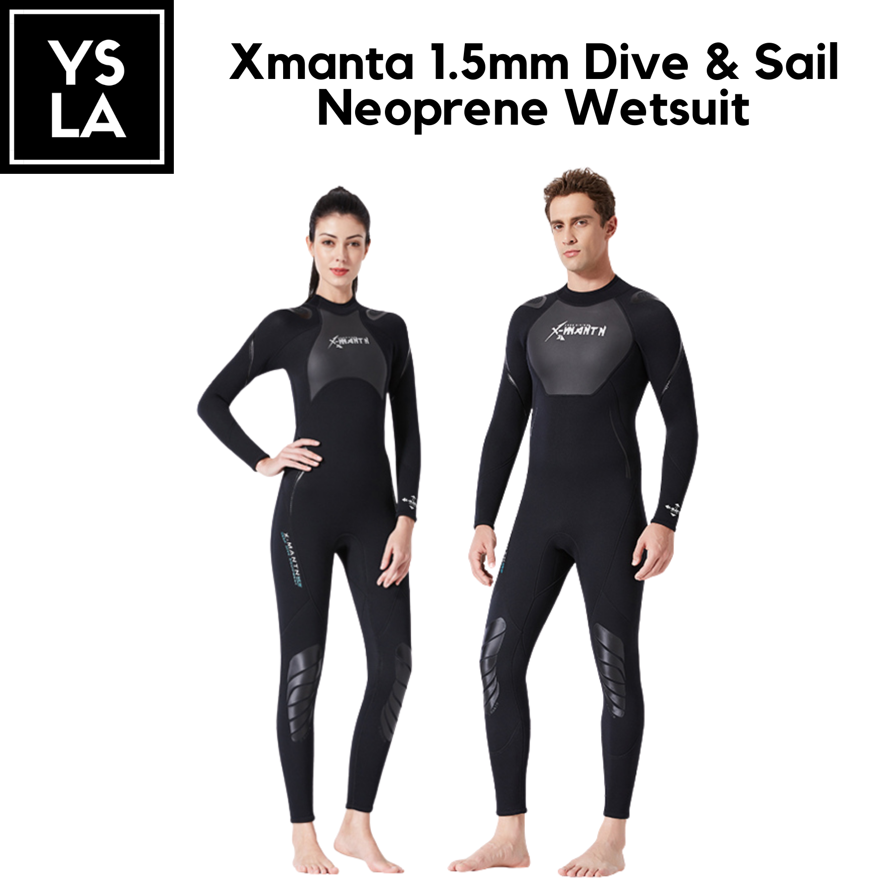 1.5mm Xmanta Dive & Sail Neoprene Wetsuit for Freediving Snorkeling Scuba Surfing