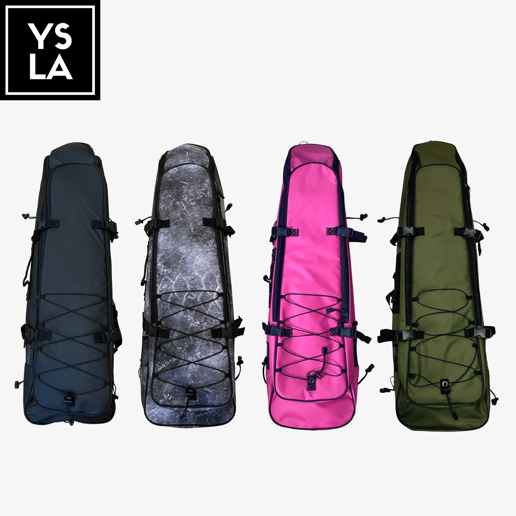 Ysla Teejay Waterproof Freedive Long Fin Bag and Spearfishing Backpack for 2 pairs of Fins