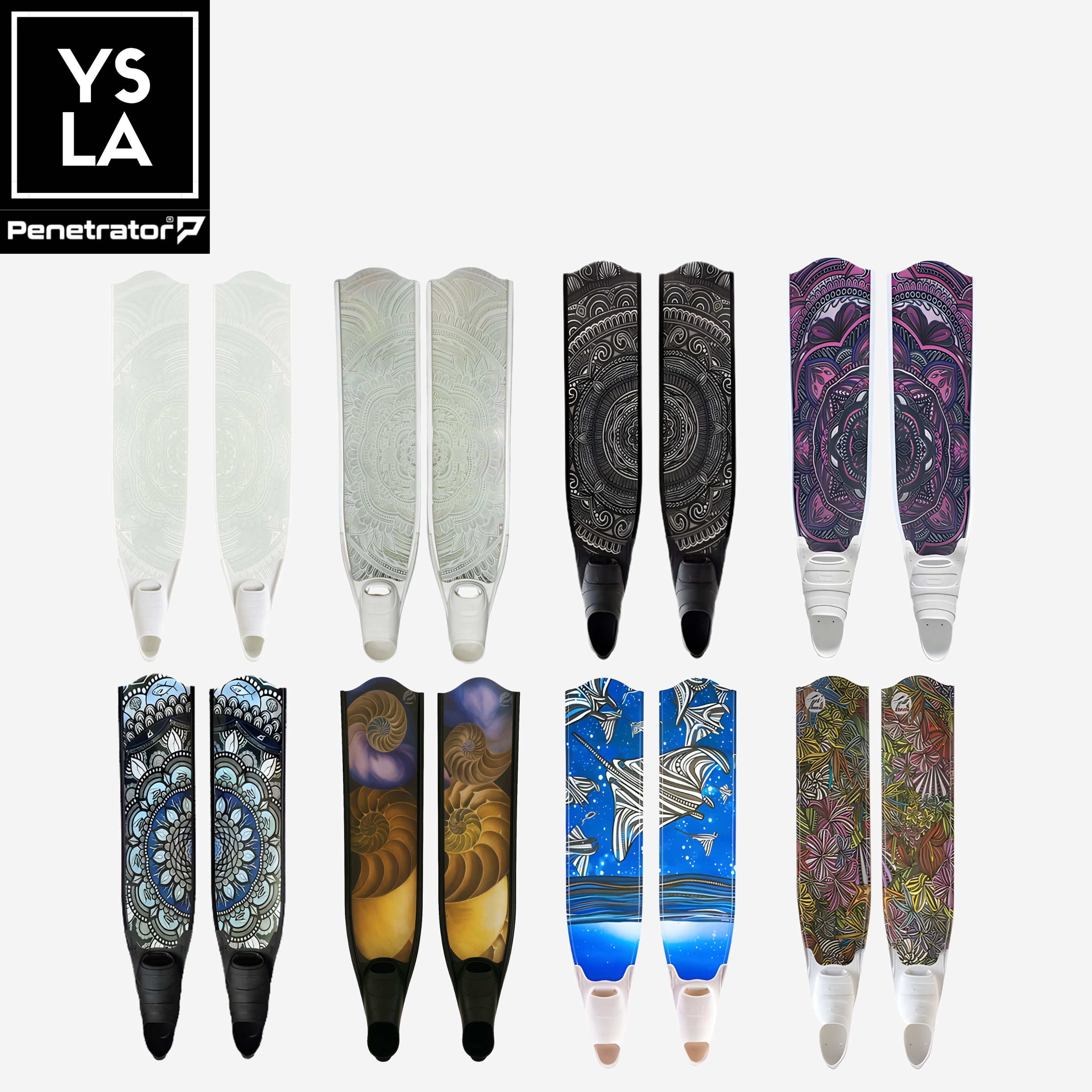 Penetrator Composite Fiber Long Fins with Forza Foot Pocket