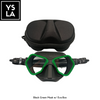 Wolf 65cc Ultra Low Volume Mask Tempered Glass Freedive Mask with Eva Box