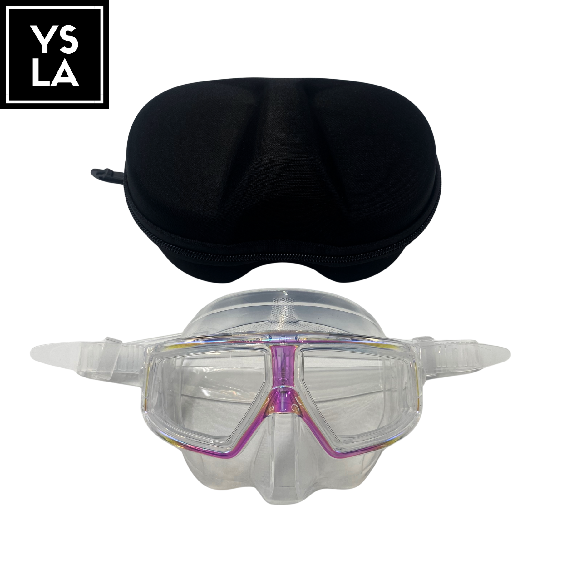 Resin Plastic Lens Low Volume Freedive Mask with Eva Box