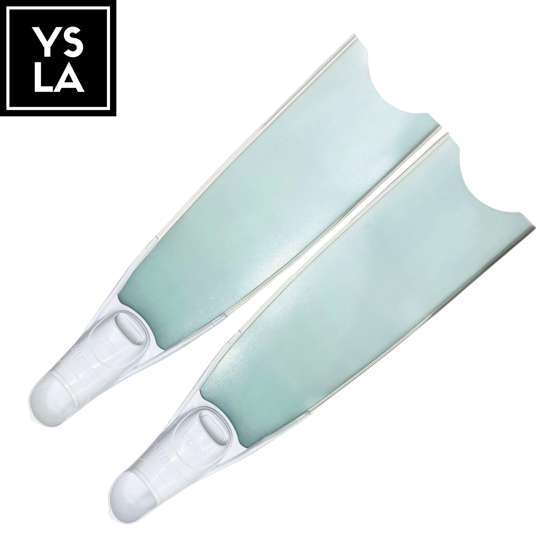 70cm Fiber Glass Long Blade Leaderfins with White and Black Foot Pockets