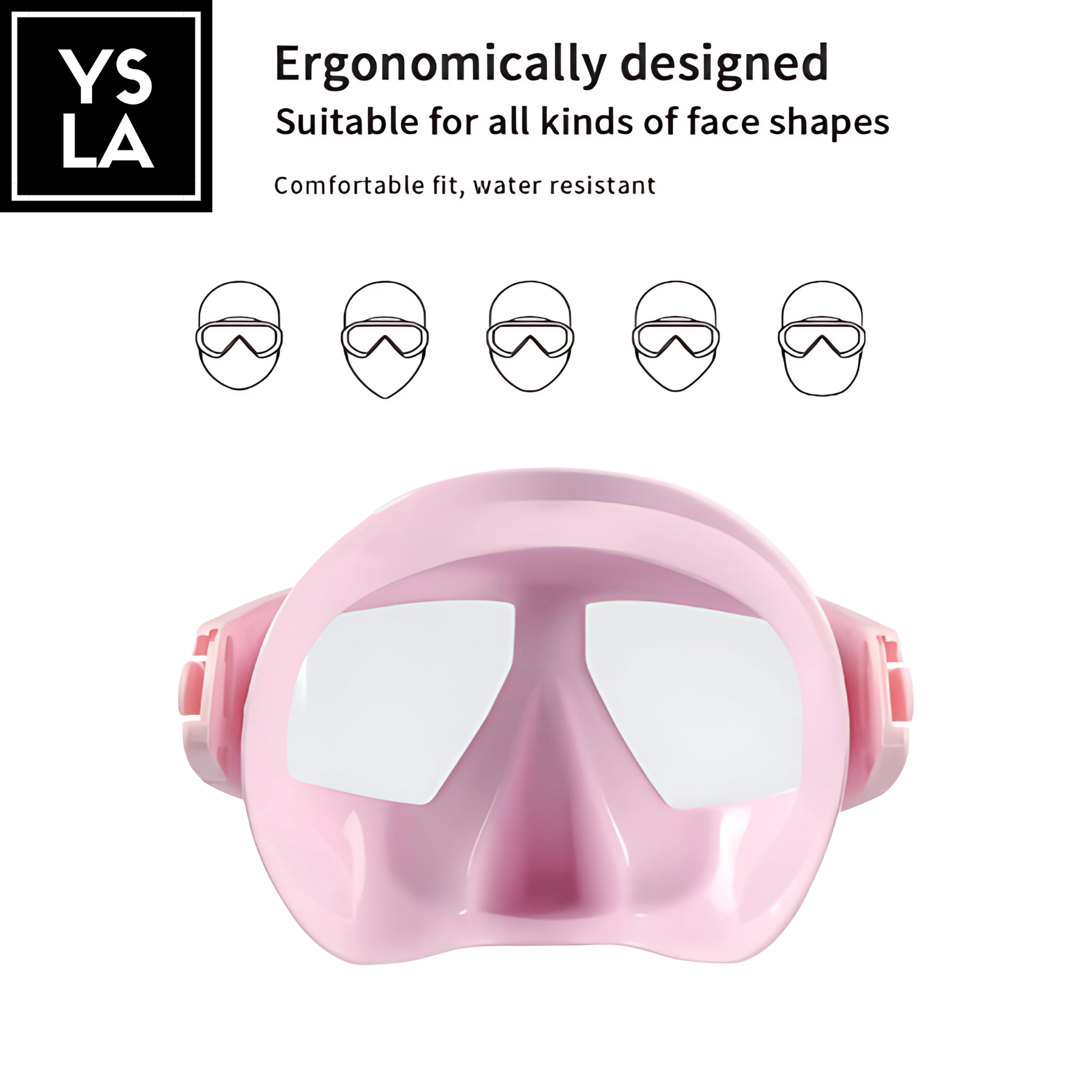 Resin Plastic Lens Low Volume Freedive Mask Set