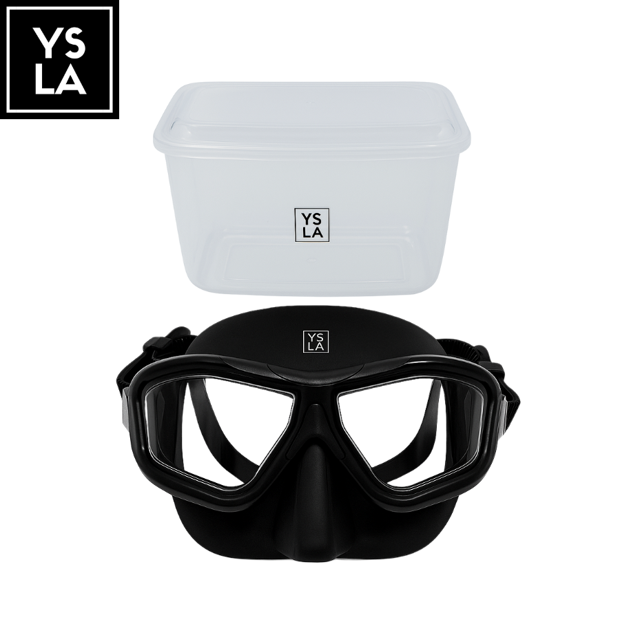 Wave Polycarbonate Lens Low Volume Anti-Fog Silicone Diving Mask with Eva Box