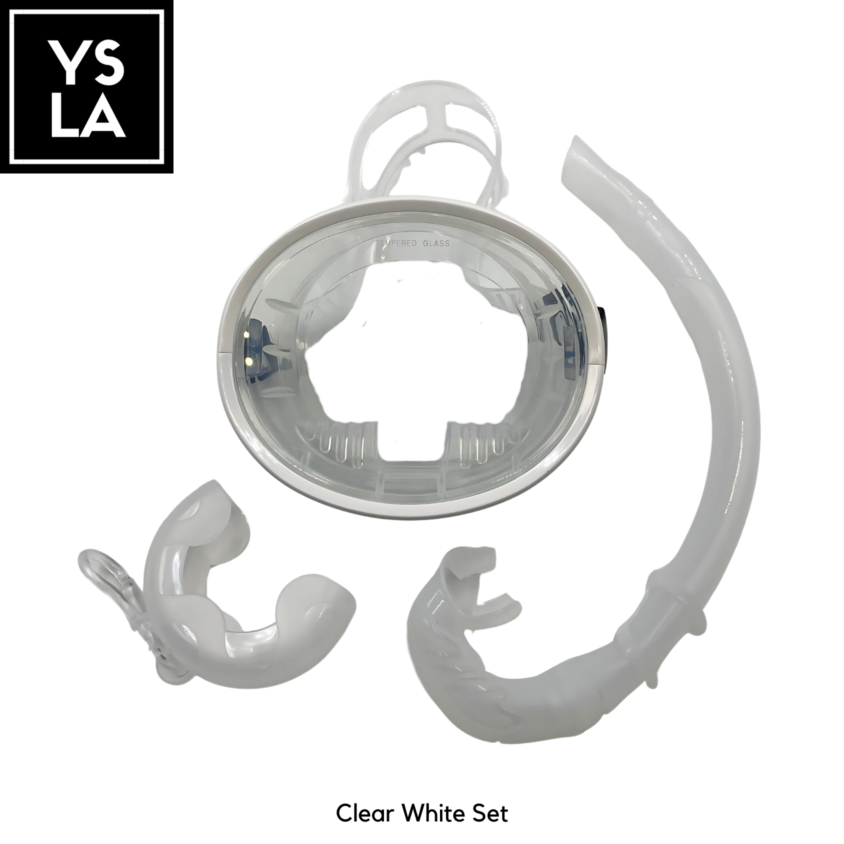 Ysla Tamago Oval Spearfishing Freediving Medium Volume Mask Set
