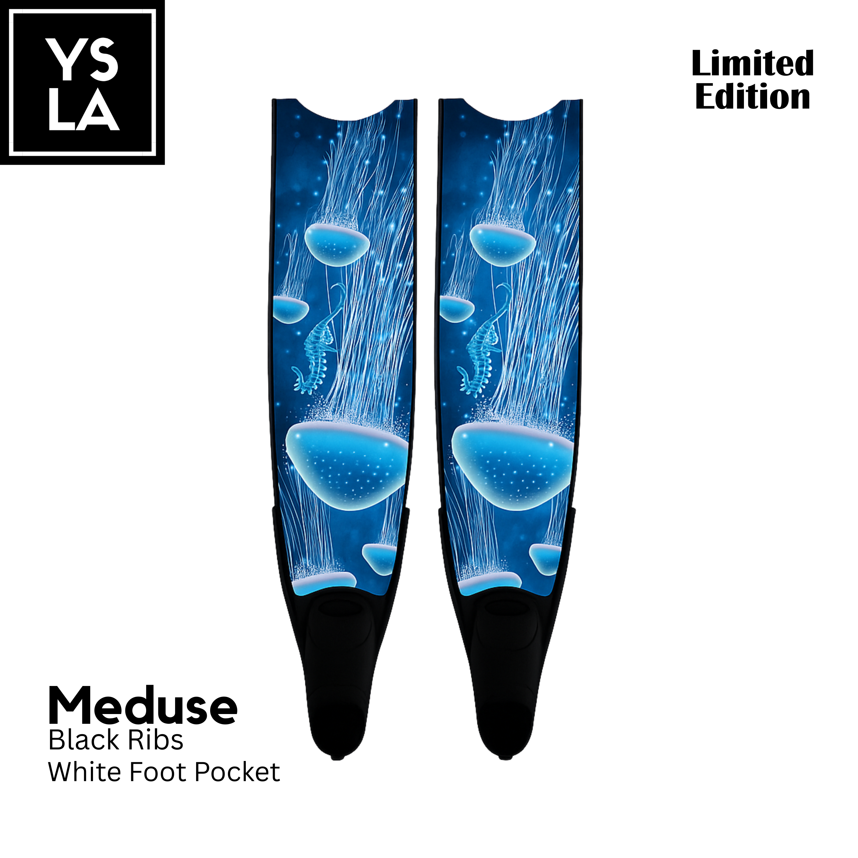 Leaderfins Pure Carbon Long Fins with Long Span Foot Pocket
