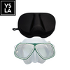Translucent Aluminum Frame Tempered Glass Low Volume Freediving Mask with Eva Box