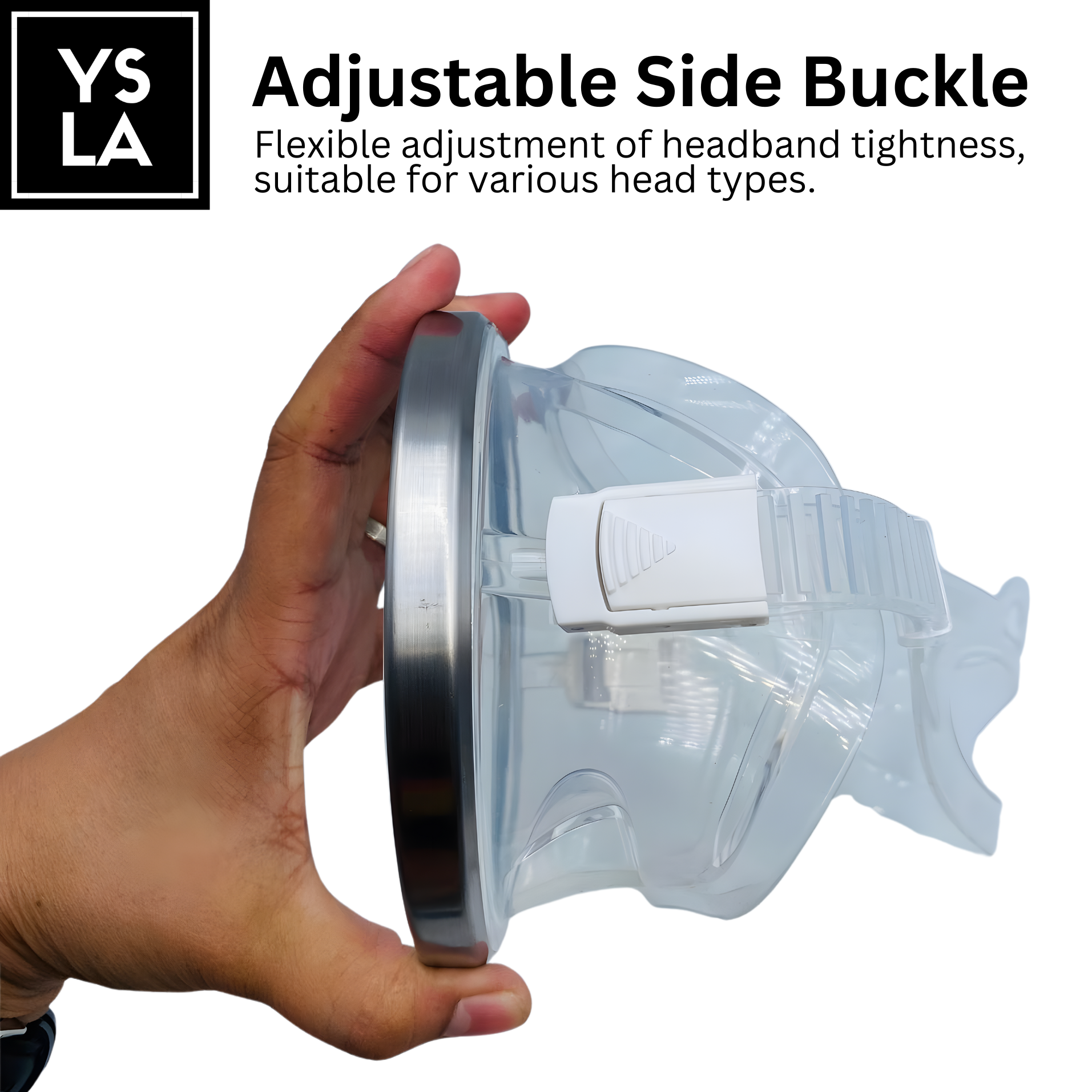 Glowval Diving Oval Mask for Freediving Medium Volume Mask only