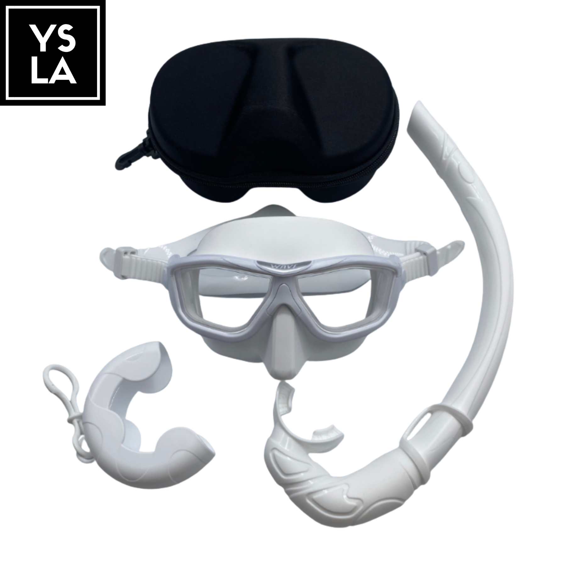 Wave Polycarbonate Lens Anti-Fog Low Volume Silicone Diving Mask Set