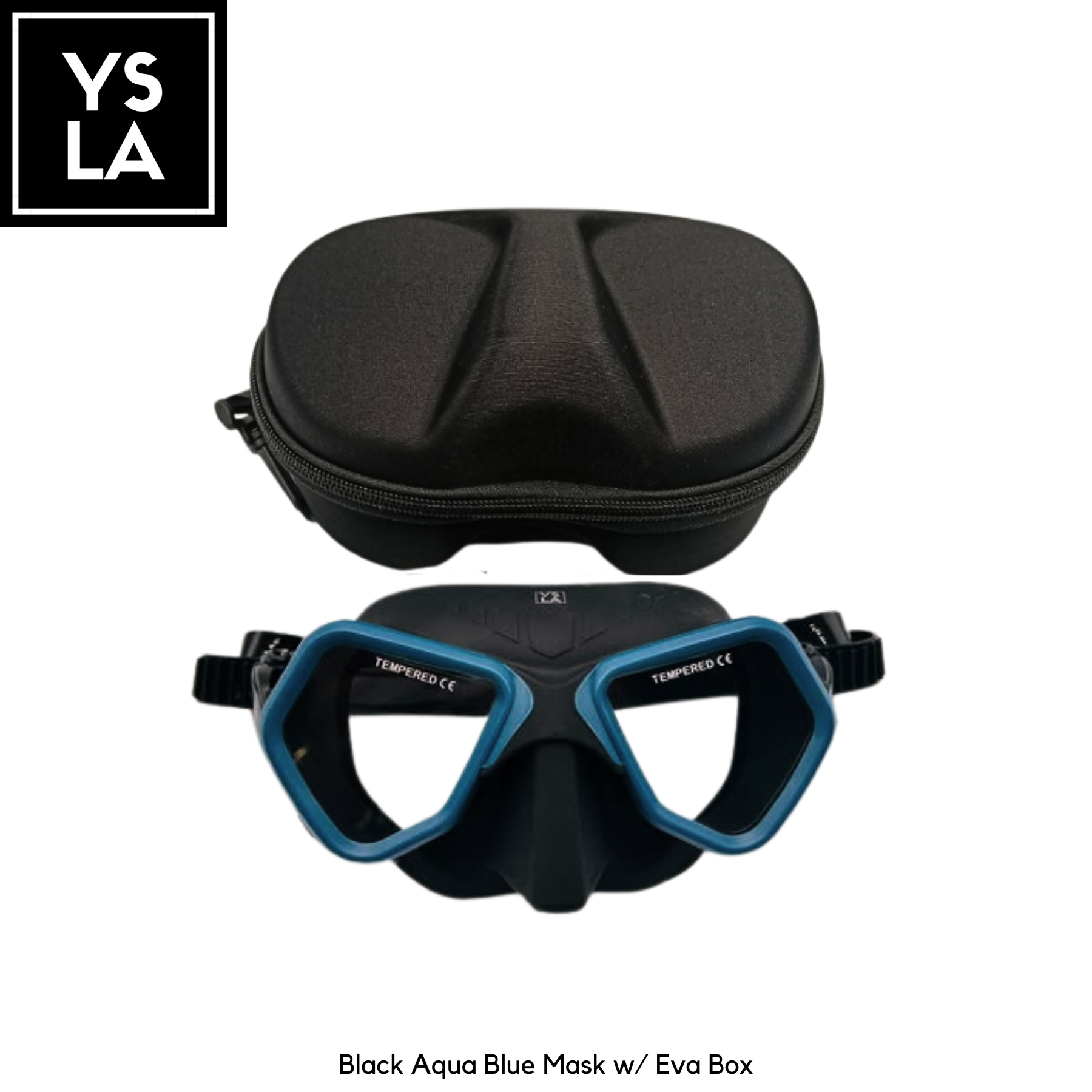 Wolf 65cc Ultra Low Volume Mask Tempered Glass Freedive Mask with Eva Box