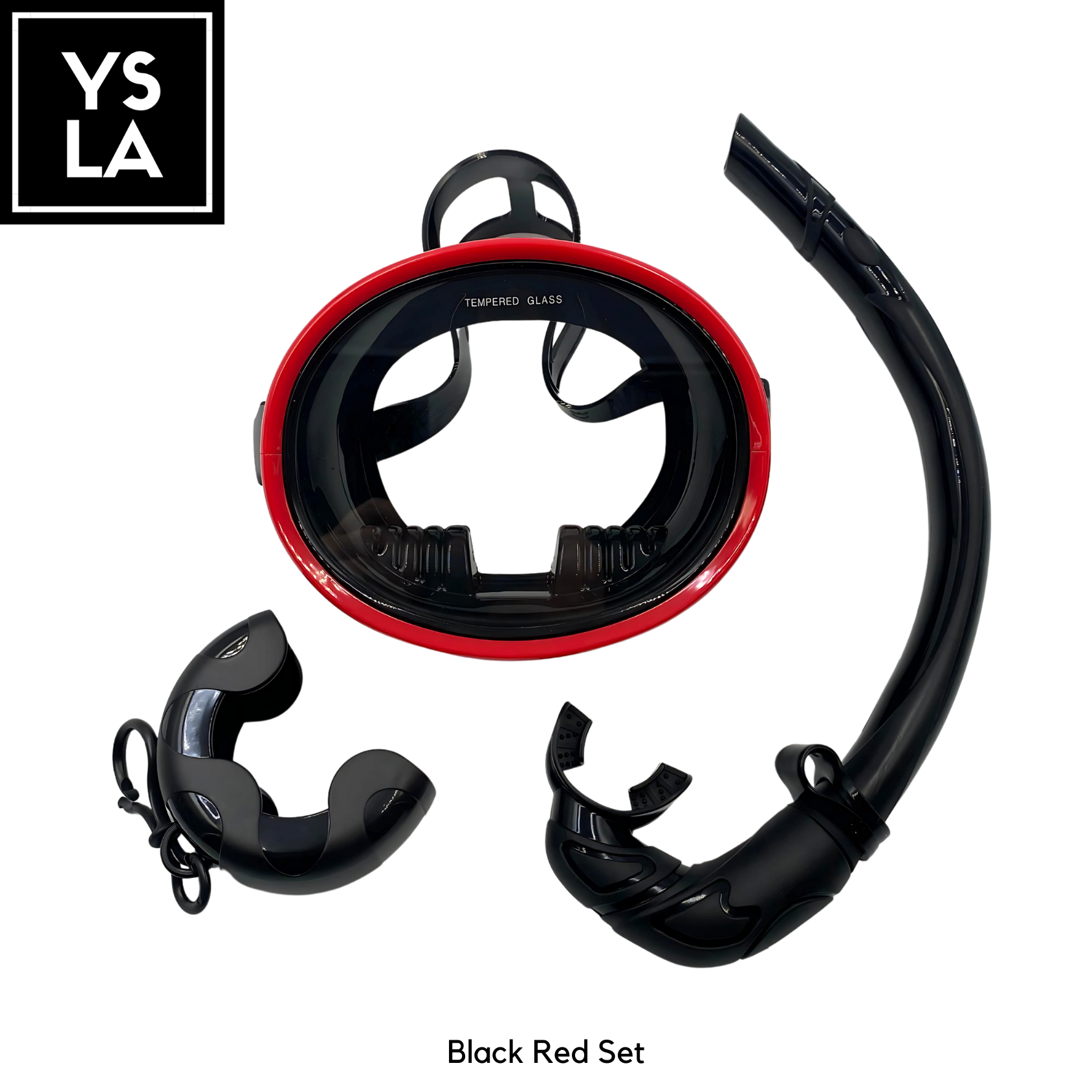 Ysla Tamago Oval Spearfishing Freediving Medium Volume Mask Set