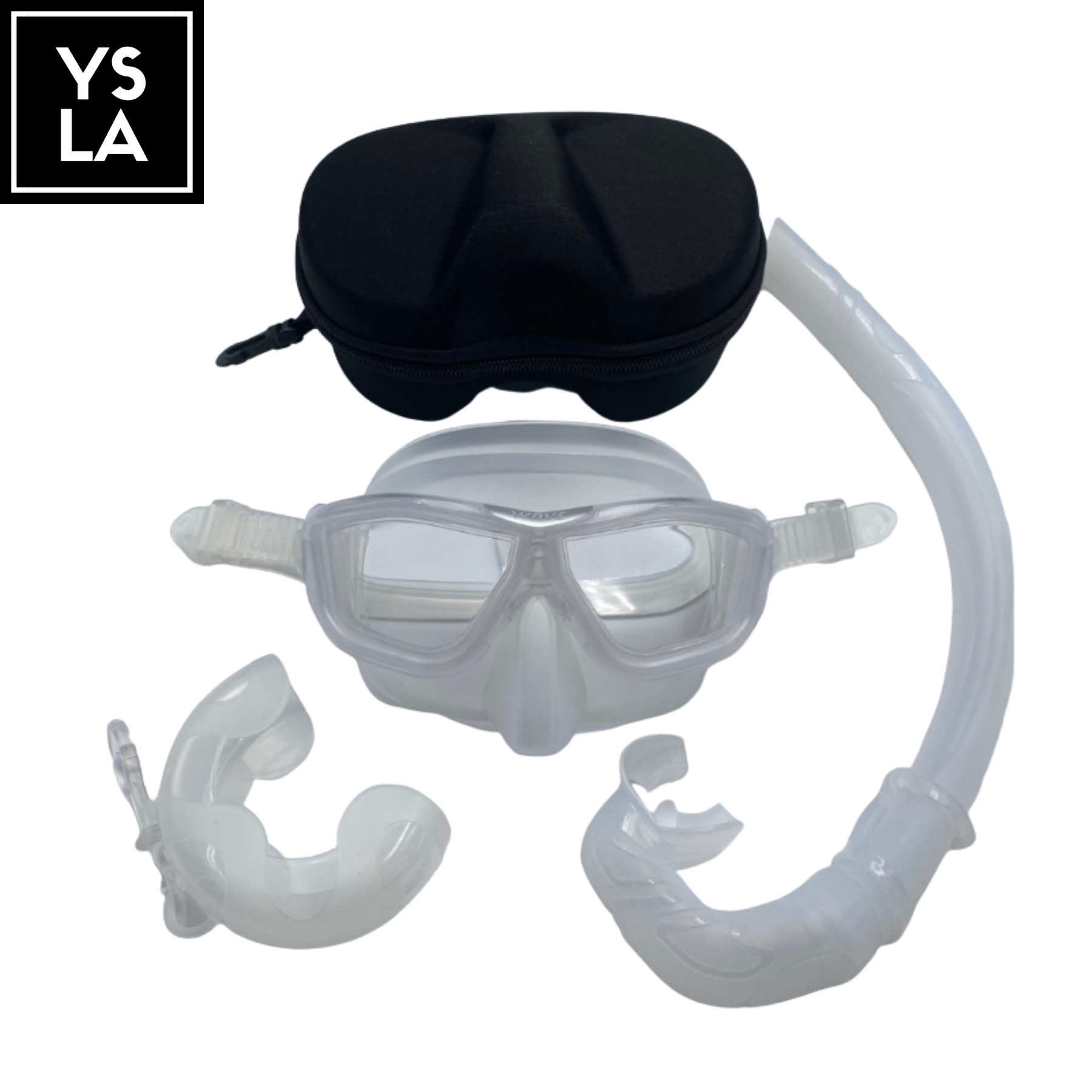Wave Polycarbonate Lens Anti-Fog Low Volume Silicone Diving Mask Set